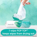 Baby Wipes, Pampers Sensitive Water Based Baby Diaper Wipes, Hypoallergenic and Unscented, 8 Pop-Top Packs with 4 Refill Packs for Dispenser Tub, 864 Total Wipes (Packaging May Vary) - Image 3